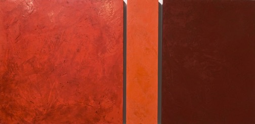 Red Again, memory blocks, plaster, wax, panel, not available, 2009