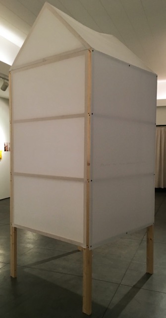 Shelter I, Prototype, 516 Arts, Dec. 2017, for Migrations